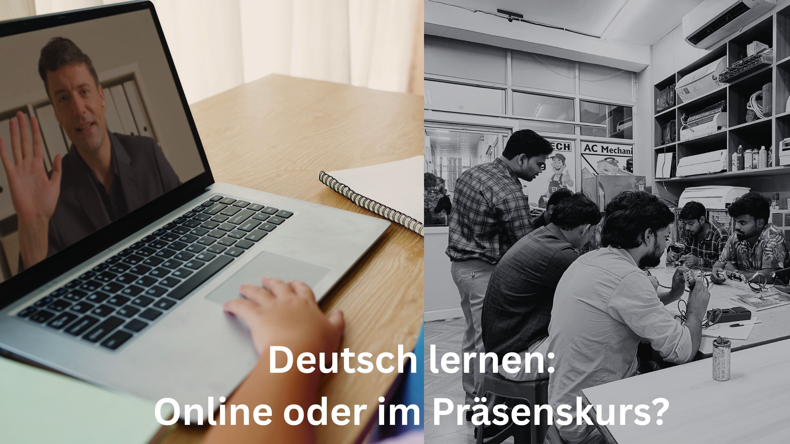 Thumbnail for Folge 250 – Deutsch lernen: Online oder im Präsenzkurs?